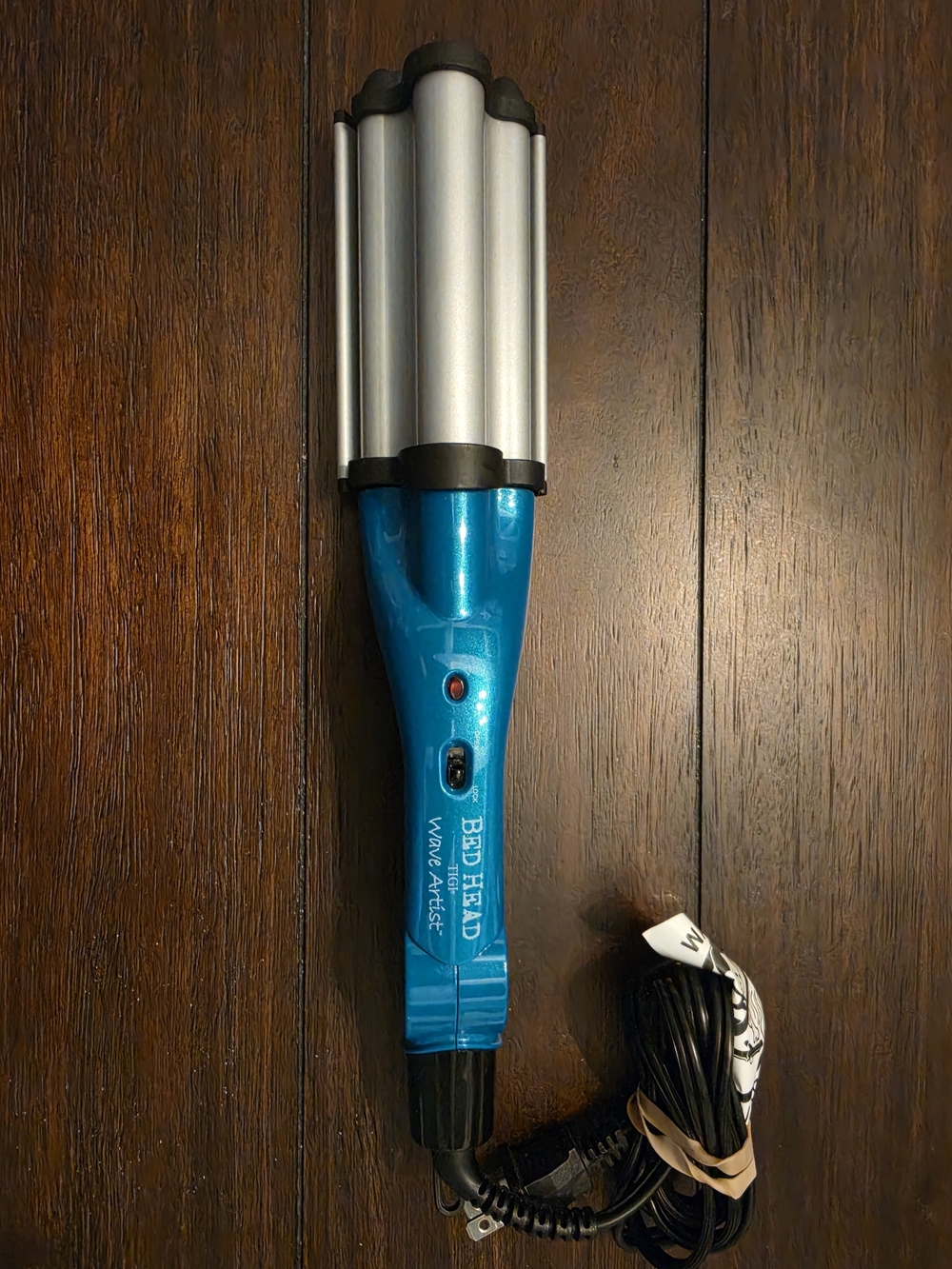 BedHead Wave Artist Triple Barrel Hair Waver in Teal and Silver